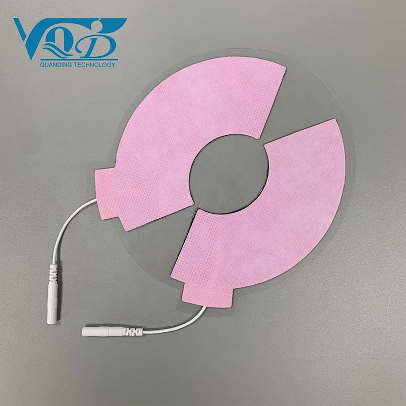 Pink Replacement Massager Electrode Pad Self-adhering Physical Therapy Electrodes Pads for Electrotherapy
