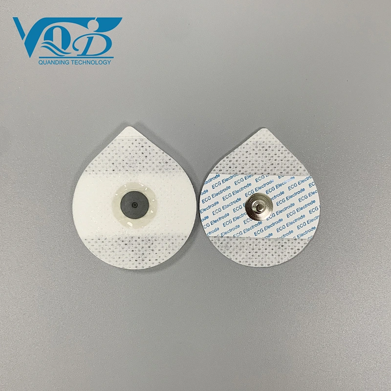 Non-Woven Fabric Sticky Disposable Wireless Electrodes Ecg