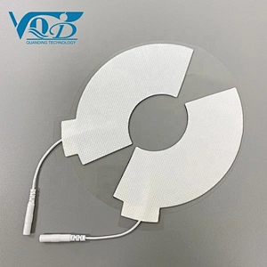 Arc-shape White Non-woven Tens Accessories Replacement Pads Massage Electrode Pads