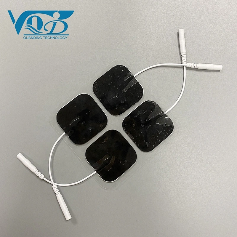 40*40mm Pigtail TENS EMS Tens Massage Electrode Pad for Tens Machine