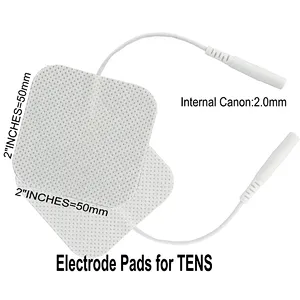 5*5cm Square EMS Tens Electric Massage Pads Physiotherapy Electrode Pads with Pin