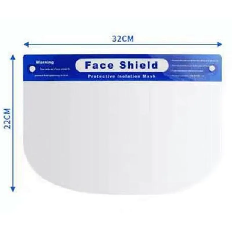 PP+PET Plastic Safety Protective Face Shield with Sponge Strip In Stock