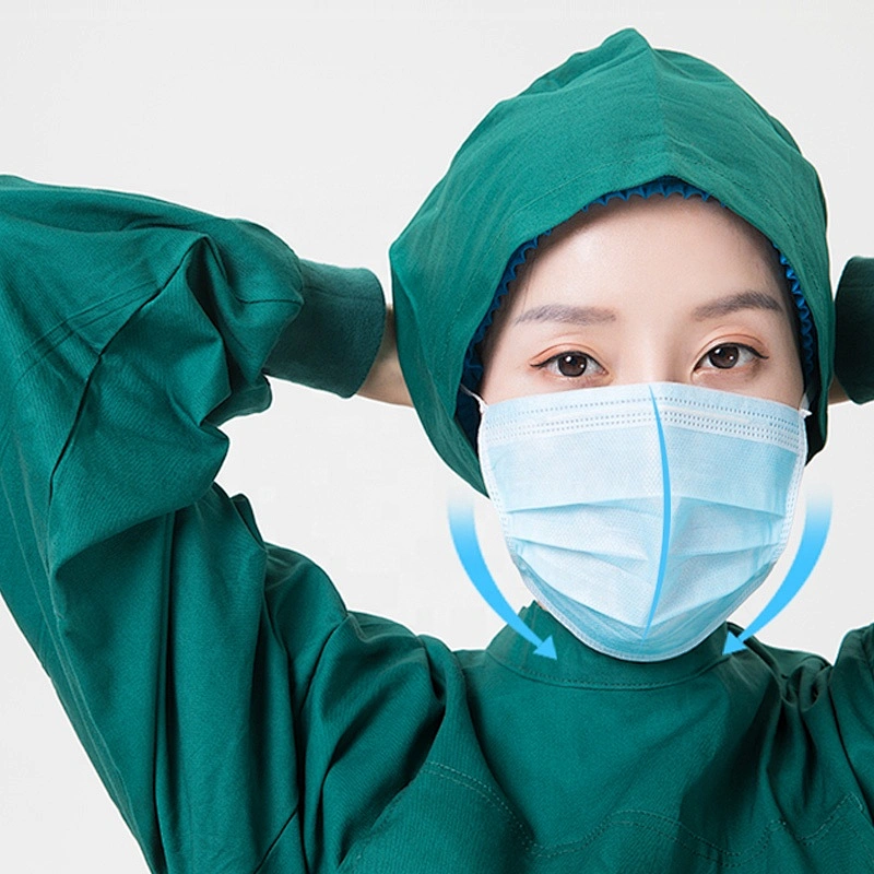 CE Face Mask Wholesale  Waterproof 3-layers Nonwoven Fabric Disposable Face Mask