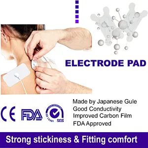 Non-Woven Fabric Tens Unit Electrode Pads for Tens Massage TENS Electrode Pads with Snap
