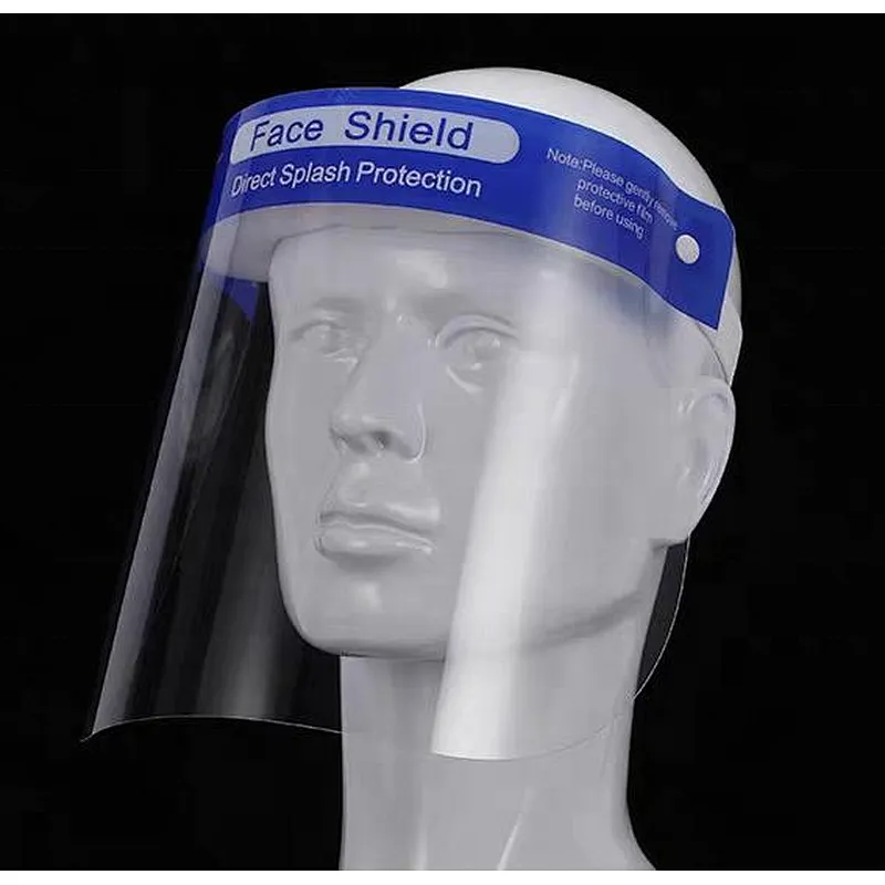 PP+PET Plastic Safety Protective Face Shield with Sponge Strip In Stock