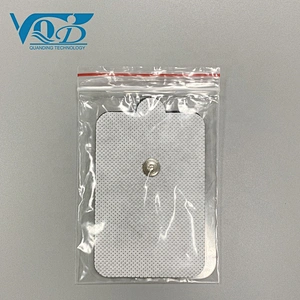 Non-woven Gray Snap TENS Pads EMS Self-adhesive Electrode Replacement Pads with Ear
