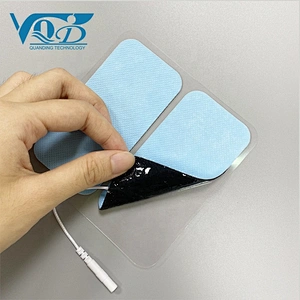 Blue Rectangle Adhesive Electrode Pad Replacement Tens Units Ems Massage Electrode Gel Pads