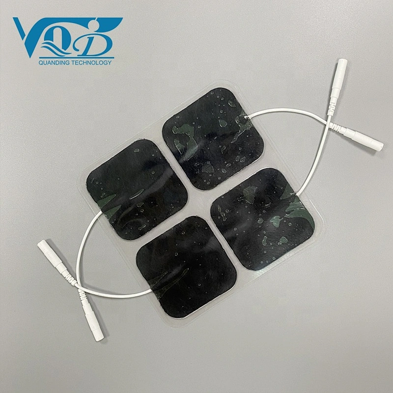 5*5cm Square EMS Tens Electric Massage Pads Physiotherapy Electrode Pads with Pin