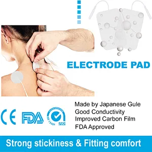 Rectangle EMS Tens Massager TEN  Electrode Pads Massage electrode pads With Pin