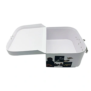 Wholesale Baby Gift Packaging Box Children Gift Storage Boxes  Gift Paper Suitcase With Metal Handle