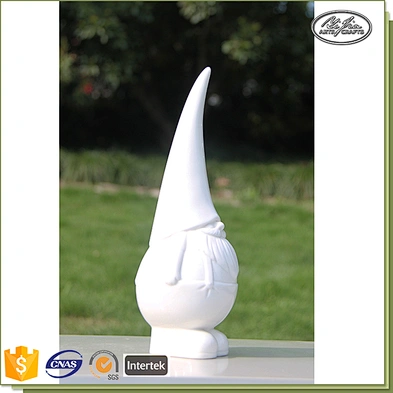 Mini simple white dwarf shaped ceramic craft