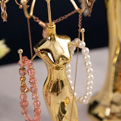 Window Display Props Jewelry Mannequin Jewelry Bracelet Ring Necklace Display Stand Gold Plating Jewelry Holder