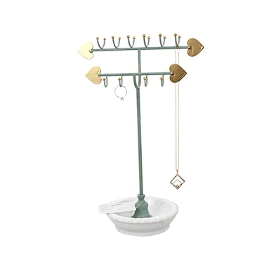 Home decor owl jewelry ring bracelet necklace display holder