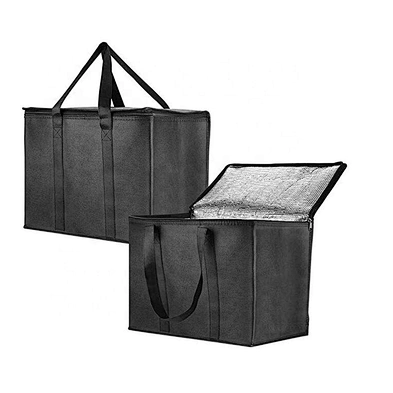 Customized food delivery portable foldable cooler bag insulated wine lunch cooler bag