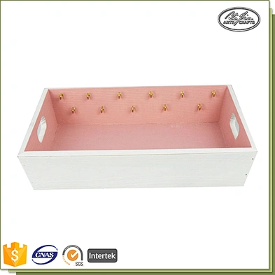 Colorful jewelry sundries wooden serving tray for home decoration