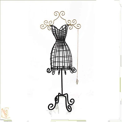 Wholesale Customized Metal Handmade Wire Mini Mannequin Jewelry Holder