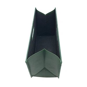Customized color portable flannel PU file magazine rack holder magazine bag/bin/basket stronger magazine file organizer