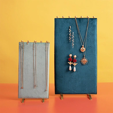 Necklace display board jewelry shop counter display decoration shooting props flannel bracelet earring jewelry board