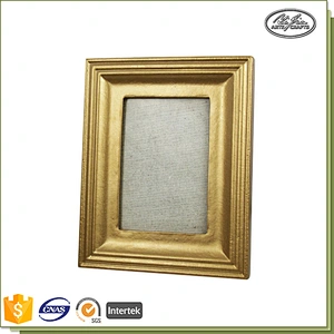 Customized multi size MDF gold square photo frame