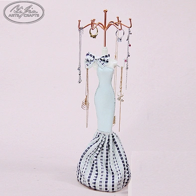 Decoration mini lady shaped ring necklace jewellery stand display