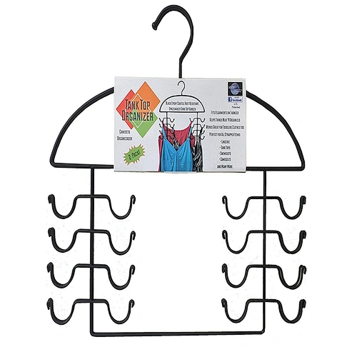 Heavy Duty Chromed Steel Women's Sport Tank Top Hanger,  Strappy Dress and Bathing Suit Bra Organizer Hanger