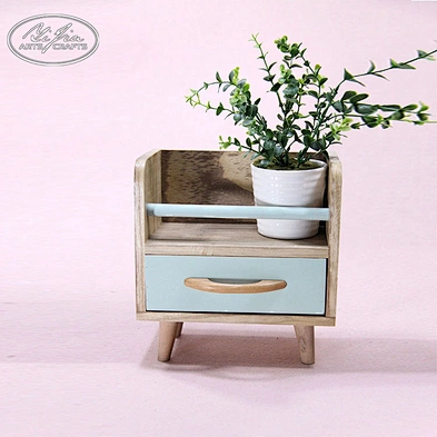 Customized Multi Phone Watch Sundries Double Layers Wood Table Organizer