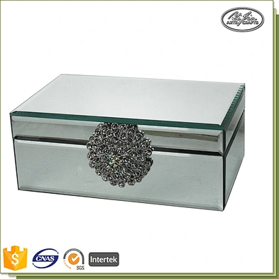 Wholesale customized black glass jewelry box