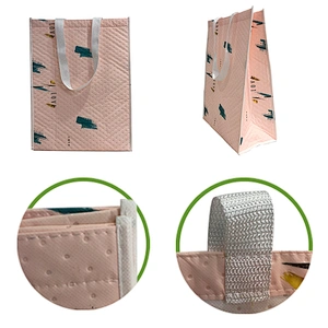 Promotional Custom LOGO Foldable Shopping Non Woven Laminated Tote Bag