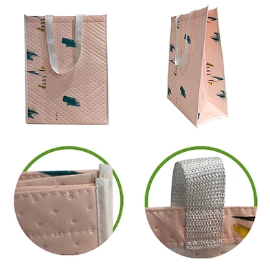 Promotional Custom LOGO Foldable Shopping Non Woven Laminated Tote Bag