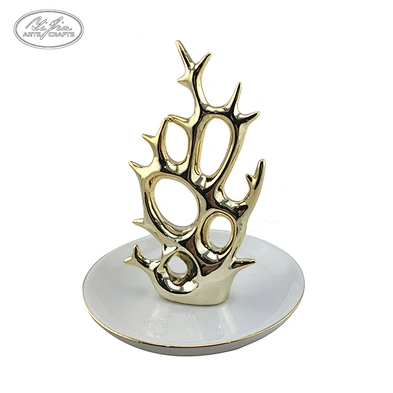 Jewellery ring dish decorative ring holder ceramic display tray