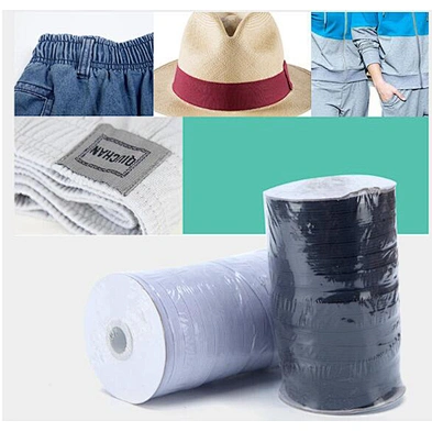 Wholesale 3-12mm white black color braided flat elastic band for protection products
