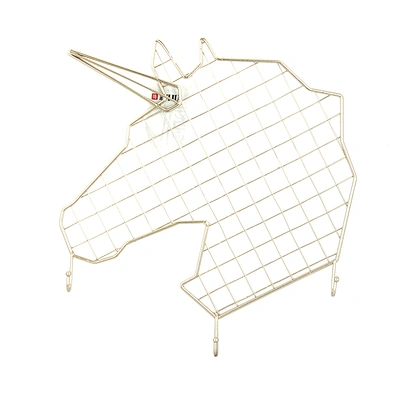 Customized unicorn shaped metal decoration wall hanger