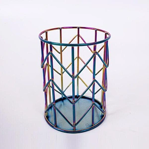 Pen Holder Office House Table Desk Unique  Metal Stand Pen Holder