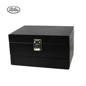 Custom home decor black mirror wooden jewelry box