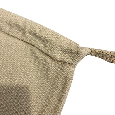 Eco friendly small white customized printing cotton drawstring bag