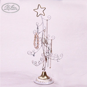 Christmas tree shaped jewelry ring necklace bracelet display stand
