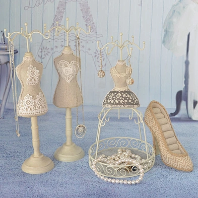 Cute Girl Gifts Table Top Decor High Heel Shoe Set Ring Jewelry Holder