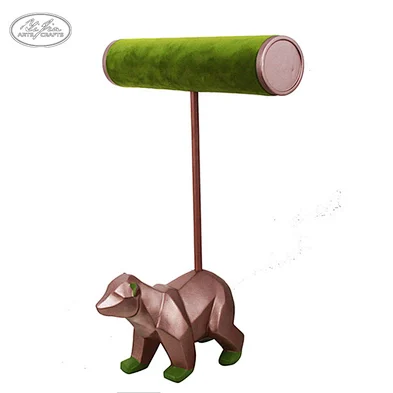 Customized decoration animal shaped T-bar jewelry display