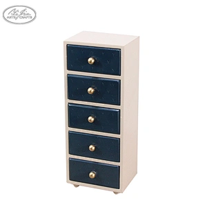 Colorful wooden drawer style custom jewelry storage box set