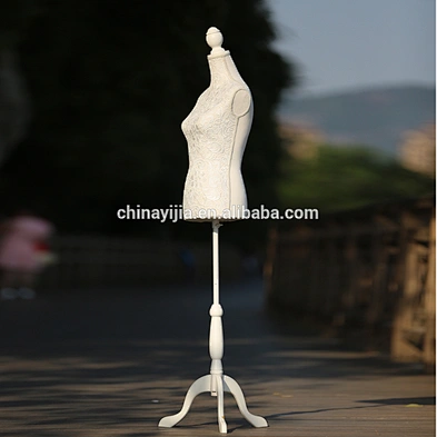 MDF upper body paper string lace fabric wooden display cloth Mannequin