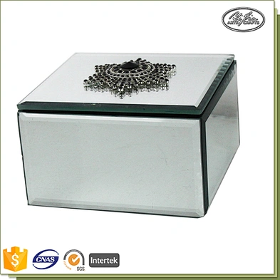 Wholesale custom small glass jewelry box