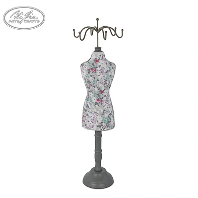 Wooden jewellery doll necklace mannequin display