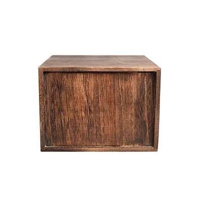 Wholesale custom decorative tea wooden box three drawers vintage wooden storage boxes