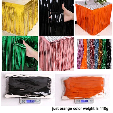 Colorful Hawaiian Party Laser Table Skirt Birthday Beach Party Supplies Home Decor Table Skirts