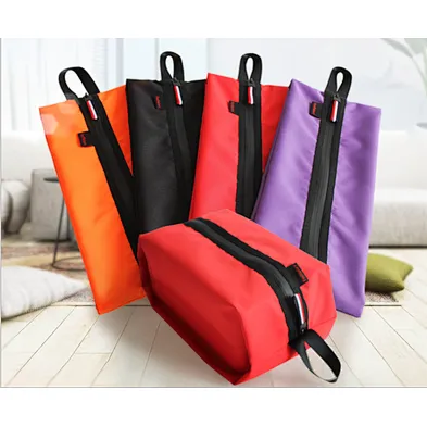 Foldable Waterproof Portable Shoe Organizer Bag with zipper