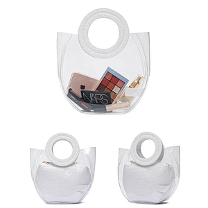 Women PVC Clear  Fashion Transparent  Ladies HandBags Messenger Casual Shopping Small Handbags