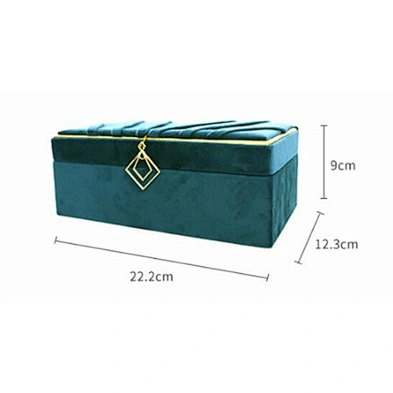 custom logo jewelry ring necklace box organizer flannel jewelry storage box luxury velvet jewelry box with mirror