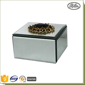 Hot product decor glass cajas para joyas luxurious jewelry box