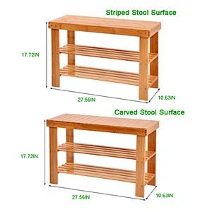 Customized Change Shoes Stool Shoe Cabinet Bamboo Home Entry Shoes Stool Simple  Bed Bench Seated Shoe Bench