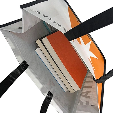 Custom Logo eco friendly RPET market folding bag recycled foldable rpet grocery shopping bag